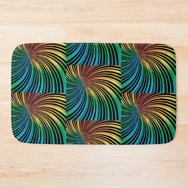 Item preview, Swirly, grungy, rainbow sunburst design designed and sold by Sybille-Yates.