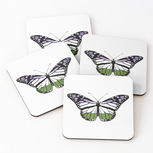 Item preview, Pride Butterfly - Genderqueer designed and sold by Oceanplume.
