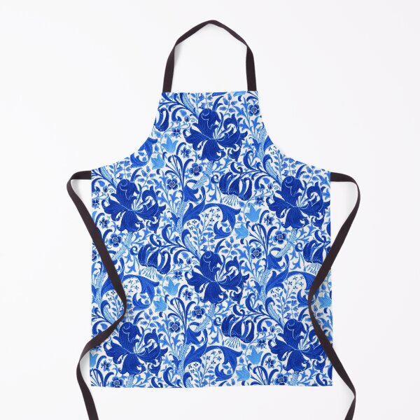 Item preview, William Morris Iris and Lily, Cobalt Blue designed and sold by Marymarice.