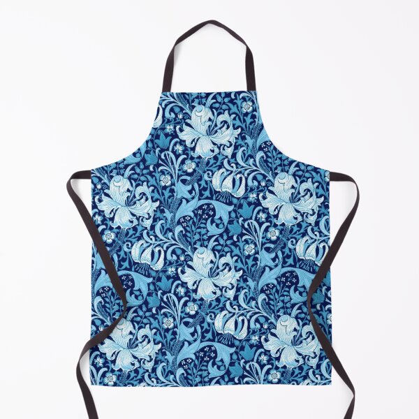 Item preview, William Morris Iris and Lily, Indigo Blue designed and sold by Marymarice.