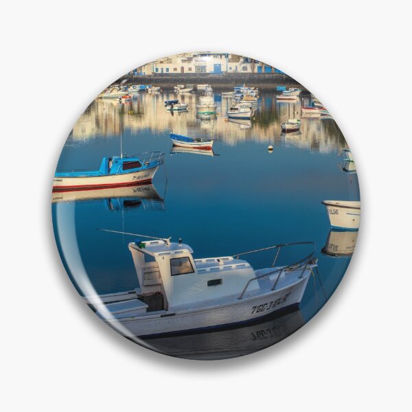 Item preview,  Fishing boats in Charco de San Ginés harbour designed and sold by iCimages.net.
