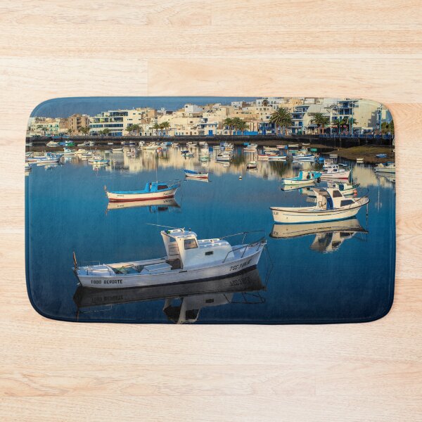 Item preview, Fishing boats in Charco de San Ginés harbour designed and sold by iCimages.net.