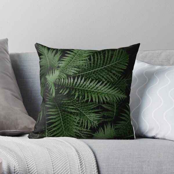Tropical Leaves 02 Throw Pillow