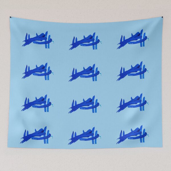 Item preview, Blue brushstroke designed and sold by Zina Stromberg.