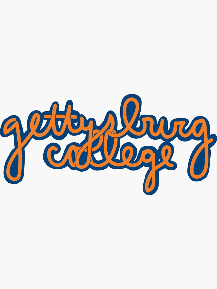 "Gettysburg College" Sticker for Sale by kllwyd Redbubble