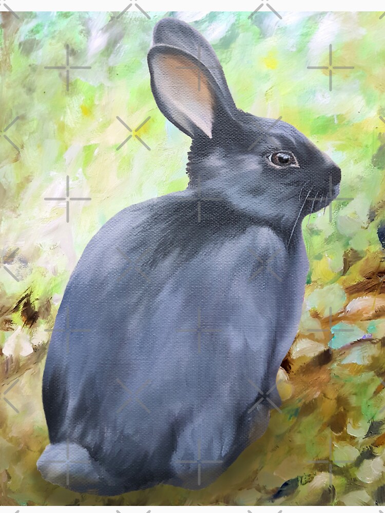 Black Rabbit In The Forest by EmilyBickell