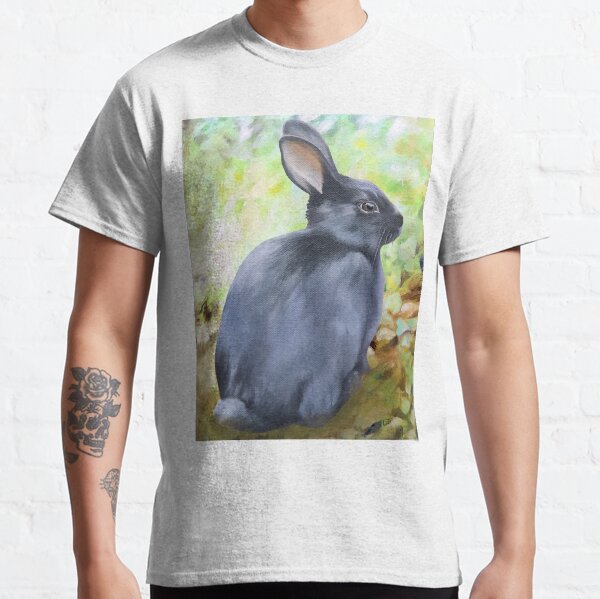 Black Rabbit In The Forest Classic T-Shirt