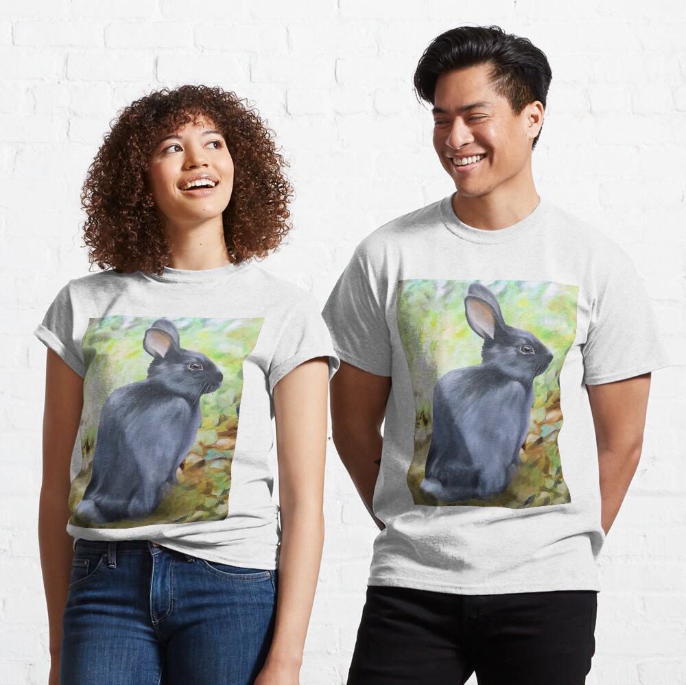 Black Rabbit In The Forest Classic T-Shirt