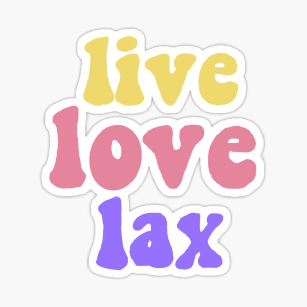 "live love lax sticker" Sticker for Sale by emilydentel Redbubble