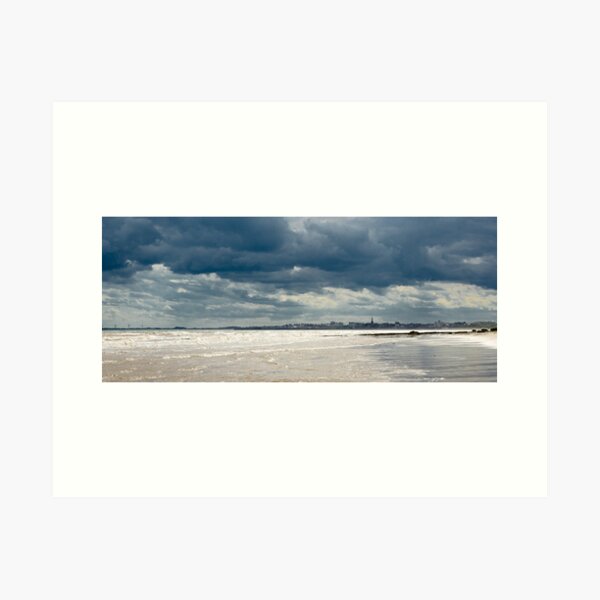 The sea at Bridlington, East Yorkshire Art Print