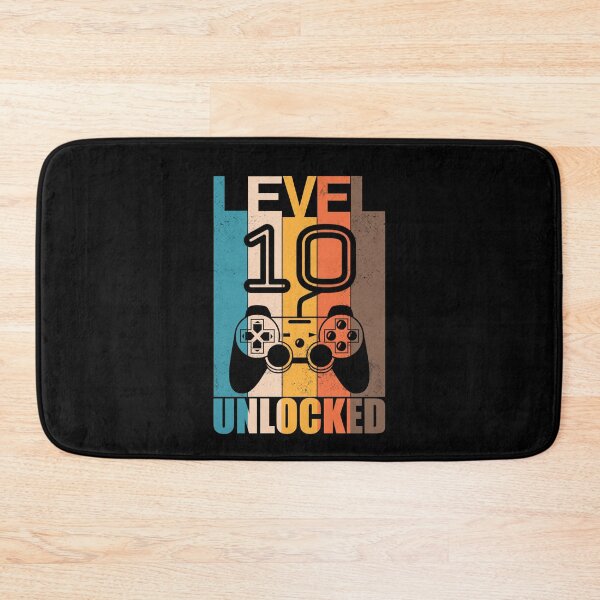 Item preview, Level 10 unlocked Vintage 10th birthday gamer gift designed and sold by kader85.