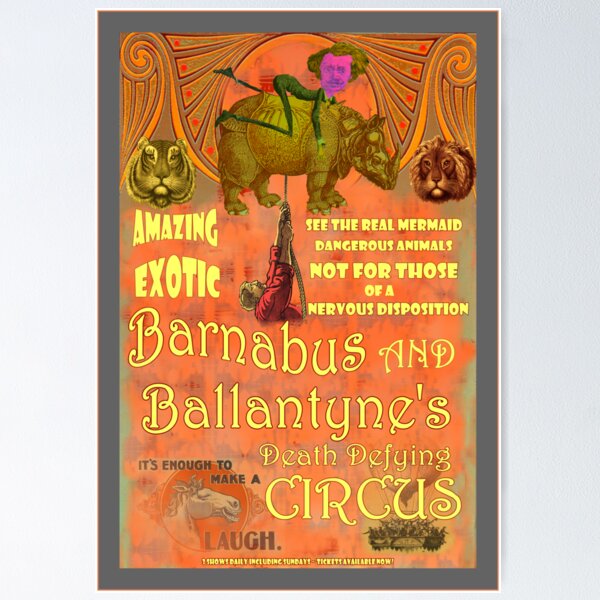 Item preview, Steampunk Circus Poster designed and sold by Tickleart.