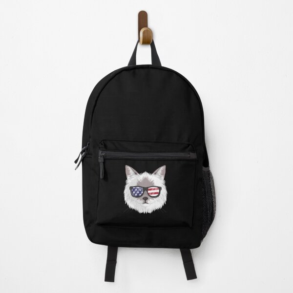 Item preview, Patriotic Birman Cat Kitty Merica American Flag designed and sold by fatamyfan1.