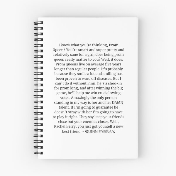 Item preview, Quinn Fabray Prom Queen Monologue  designed and sold by bricecloke02.
