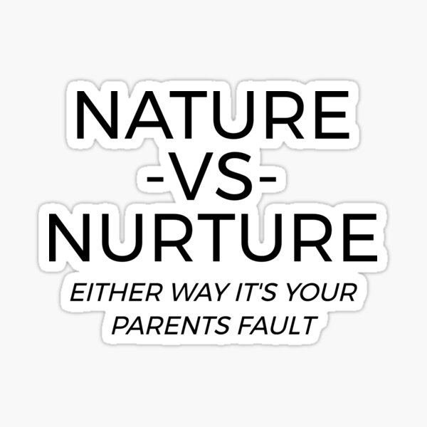 Nature vs Nurture Psychology Sticker