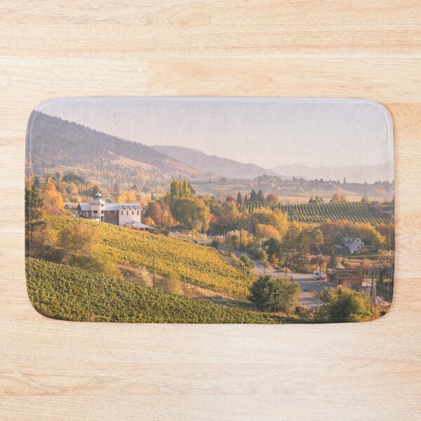 Item preview, Autumn Sunset View of Vineyards - Naramata Bench designed and sold by Amy Mitchell.