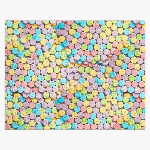 Sweet and Sour Candy Pattern Jigsaw Puzzle