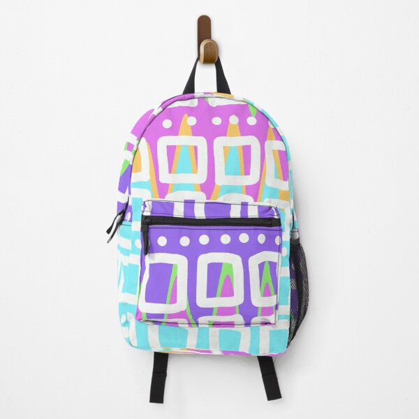 Item preview, Abstract Squares and Dots in Multi-color Zigzag designed and sold by Whoopsidoodle.