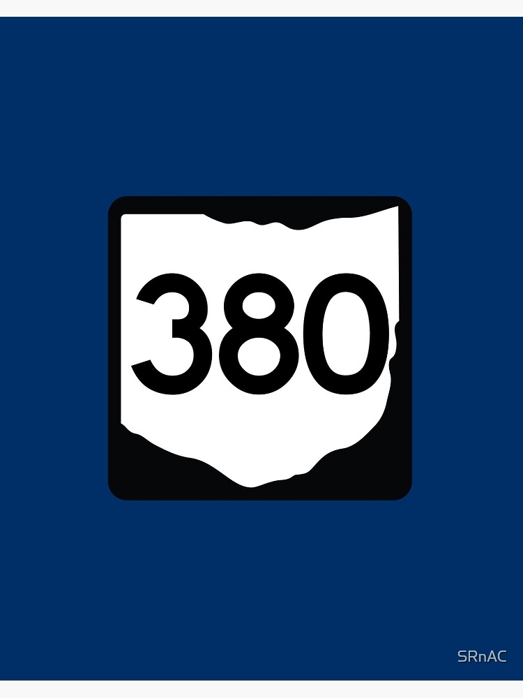 Ohio State Route 380 (Area Code 380)" Art Board Print By Srnac | Redbubble Ohio State Route 380 (Area Code 380)" Art Board Print By Srnac | Redbubble