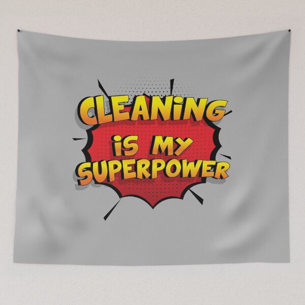 Item preview, Cleaning is my Superpower Funny Design Cleaning Gift designed and sold by Custom365.