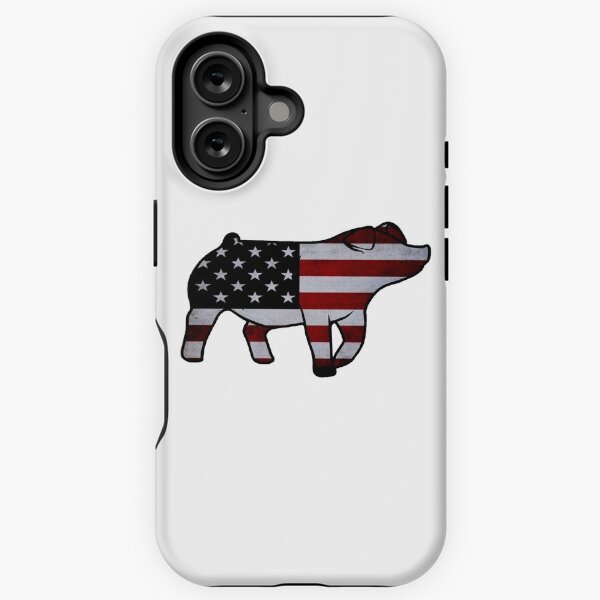 Item preview, American Flag Pig Silhouette 1 - NOT FOR RESALE WITHOUT PERMISSION designed and sold by l-oh.