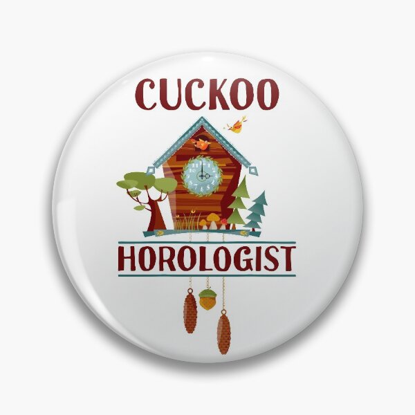 Item preview, Cuckoo Horologist Clock Lover - Funny Horology designed and sold by Maria Garcia.