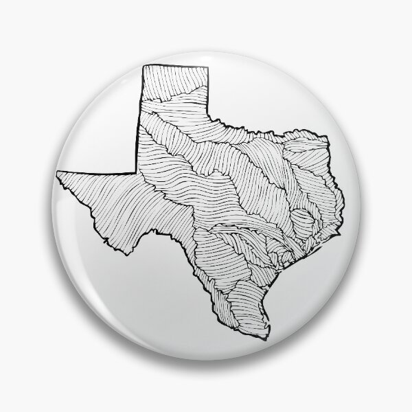 Item preview, Mapa de la cuenca hidrográfica de Texas designed and sold by NaomiFriend.