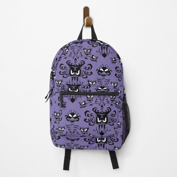 Purple Haunted Mansion Wallpaper Backpack