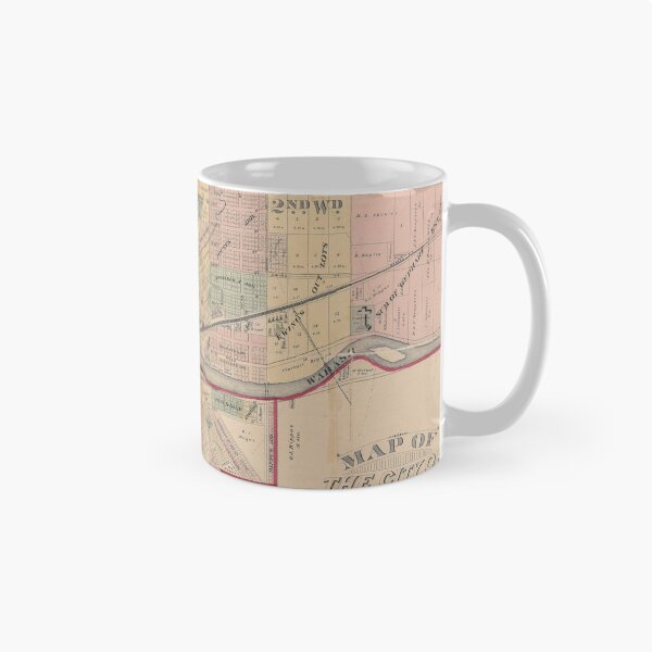 Item preview, Vintage Huntington IN Map (1879) designed and sold by BravuraMedia.