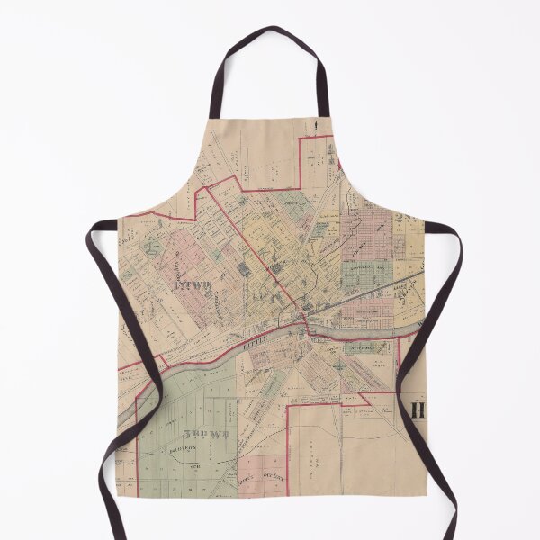Item preview, Vintage Huntington IN Map (1879) designed and sold by BravuraMedia.