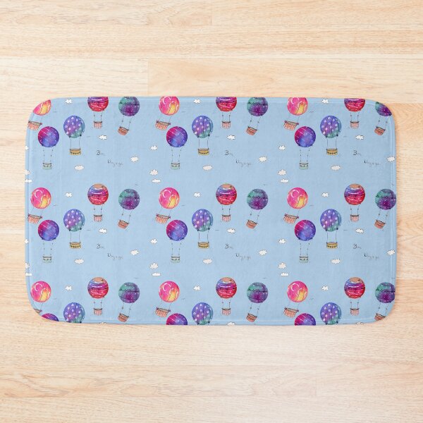 Item preview, Whimsical Balloon Pattern with a light blue background designed and sold by Sandra Connelly.