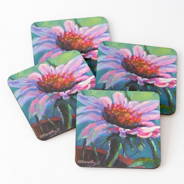 Item preview, Coneflower Curtsy Painting designed and sold by Chris Brandley.