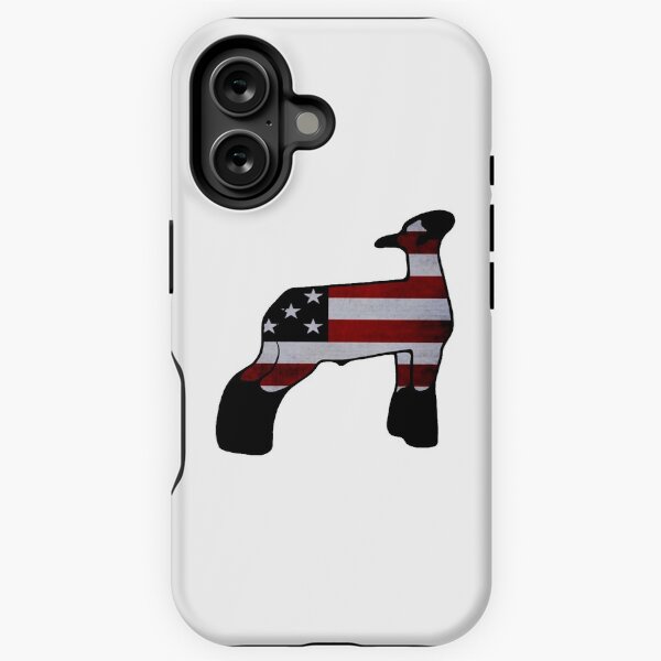 Item preview, American Flag Market Wether Lamb Silhouette 1 - NOT FOR RESALE WITHOUT PERMISSION designed and sold by l-oh.