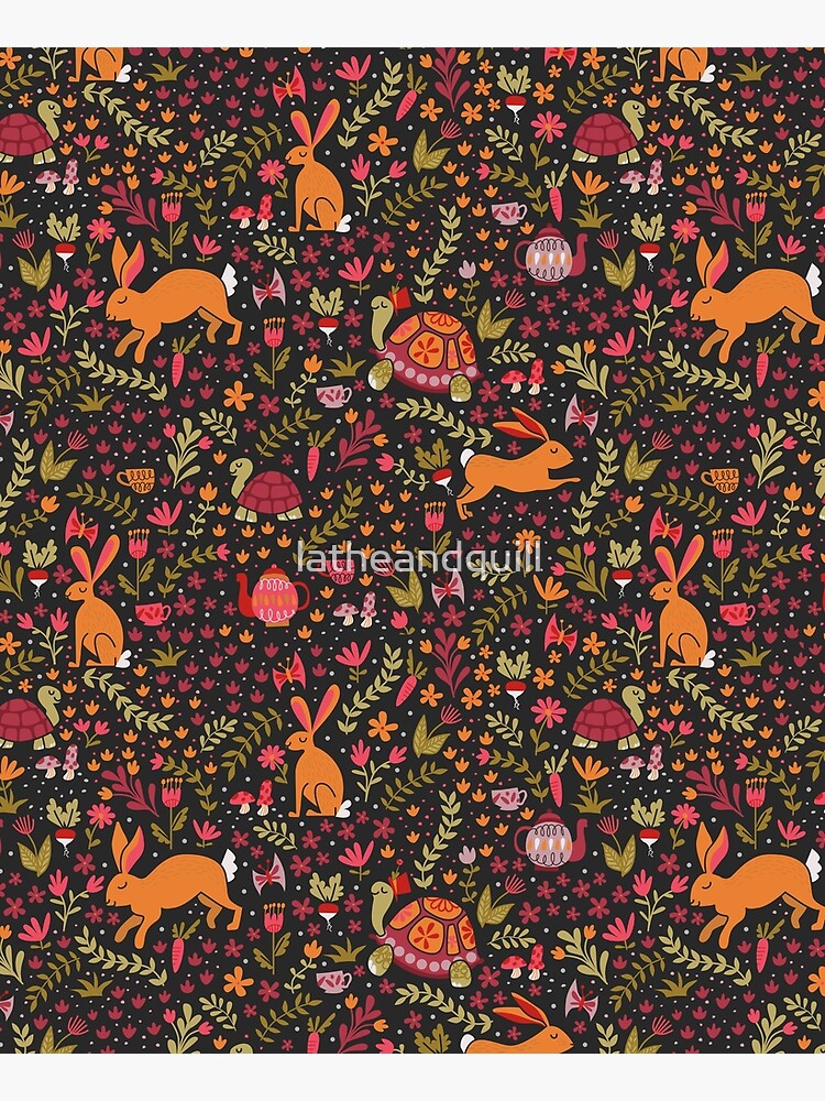 Tortoise and the Hare in Red by latheandquill