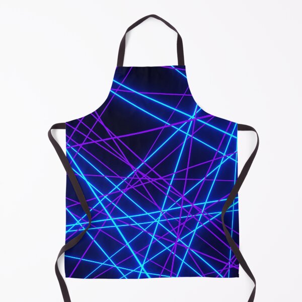 Item preview, Neon Abstract Line -Blue and Purple, Black- designed and sold by lematworks.
