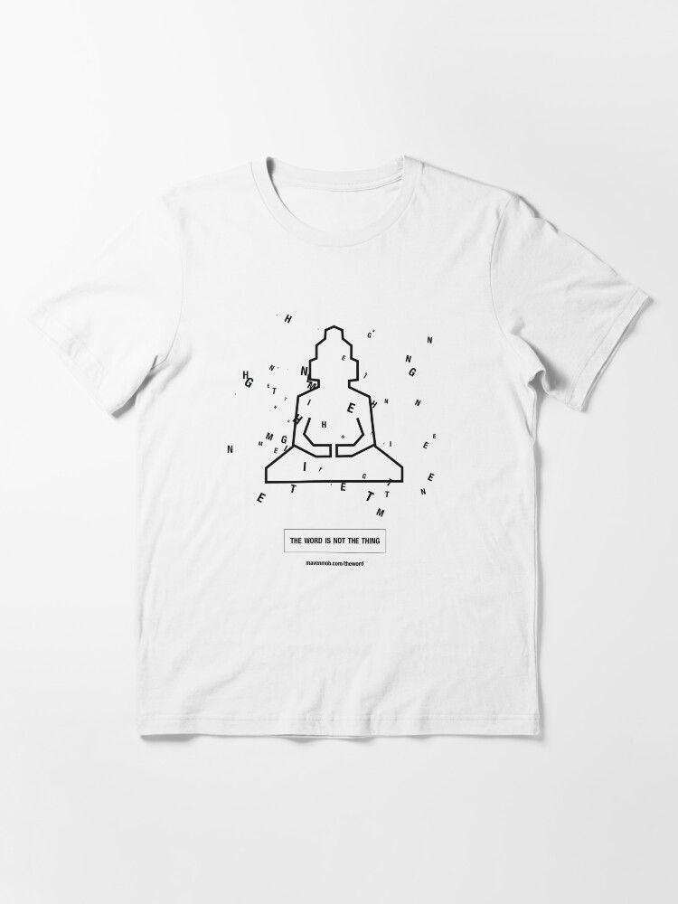 Alternate view of the word "enlightenment" - black Essential T-Shirt