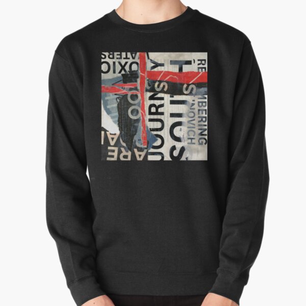 Modern Abstract Collage Design Pullover Sweatshirt