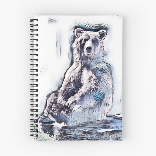 Item preview, Sitting Pretty Grizzly Bear designed and sold by ReneeKennedy.