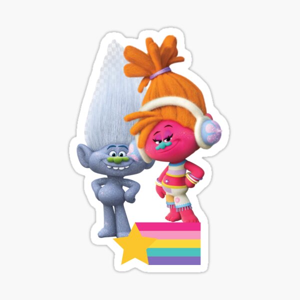 Trolls Birthday Stickers Redbubble