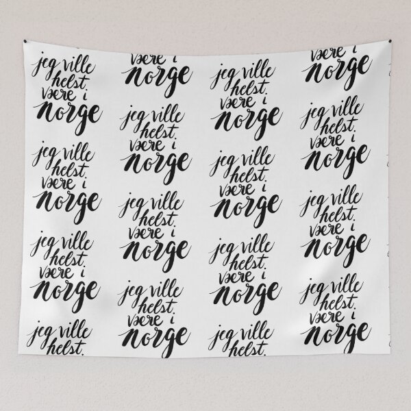 Item preview, Jeg Ville Helst Være i Norge / I Would Rather be in Norway designed and sold by Mackenzie Todd.
