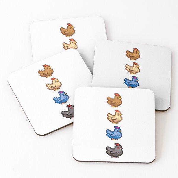 Item preview, 4 Chickens of Stardew Valley designed and sold by r9440.