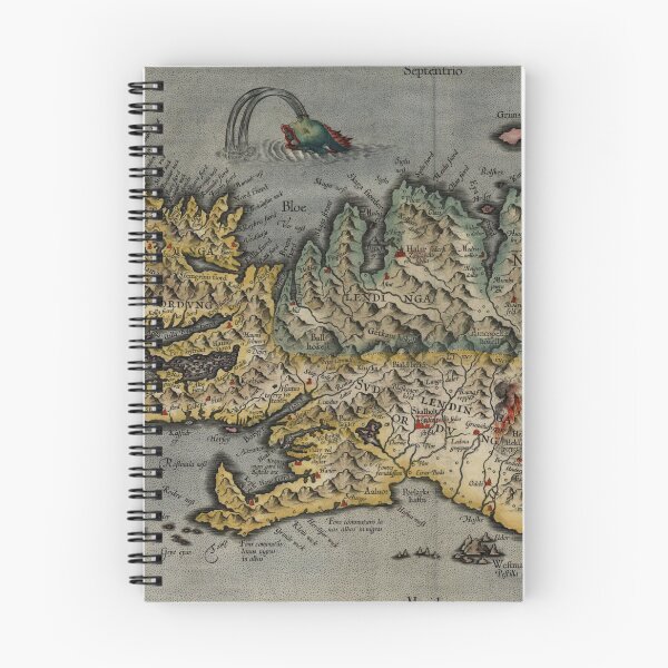 Item preview, Vintage Iceland Map (1628) designed and sold by BravuraMedia.