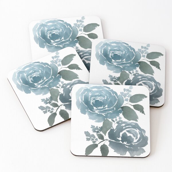 Item preview, Rustic Watercolor Roses - Blue Palette designed and sold by KristinaTrott.