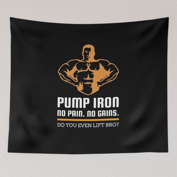 Item preview, Pump Iron: No Pain. No Gains. Do You Even Lift Bro? designed and sold by friendlyspoon.
