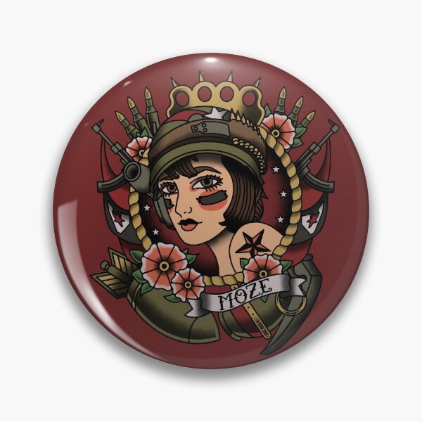 Item preview, 1920’s Tattoo Style Moze Portrait designed and sold by Toffee Bee.