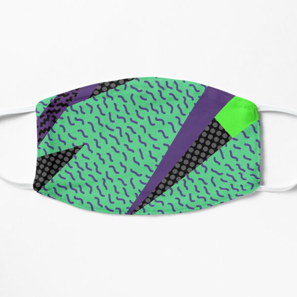 Sharp Retro Elements - TEAL Flat Mask