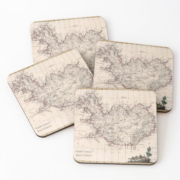 Item preview, Vintage Map of Iceland (1781) designed and sold by BravuraMedia.