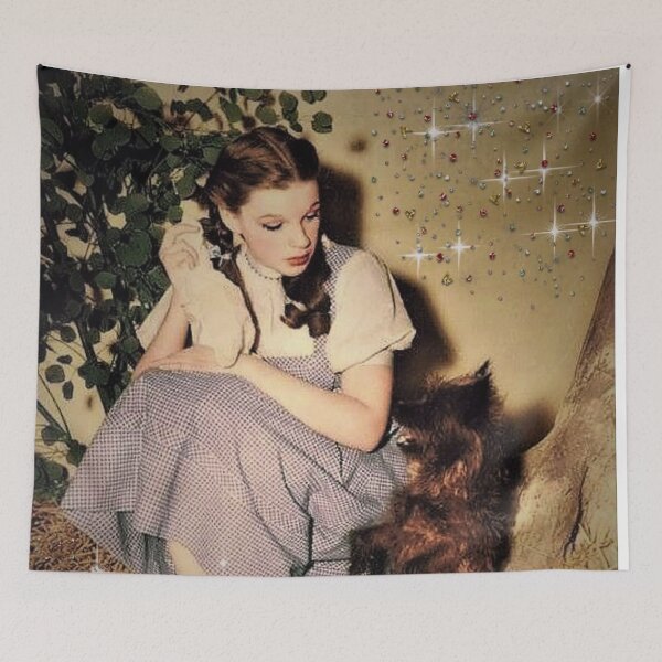 Item preview, glitter edit dorothy toto vintage print edit  designed and sold by mystic lady vintage art and fashion designs.