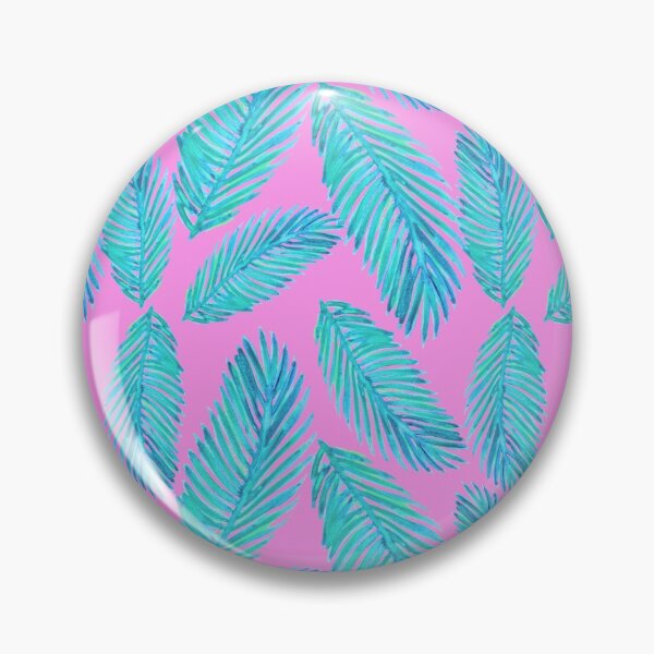 Item preview, Tropical Palm Leaf Pattern Pink and Blue designed and sold by Julie Erin Designs.
