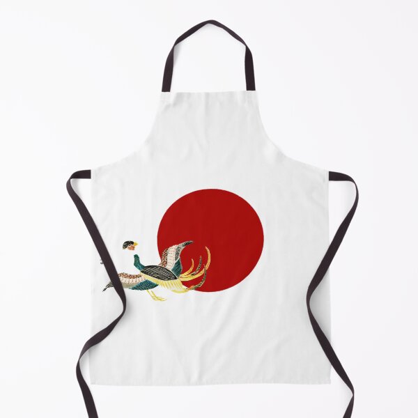 Item preview, Japanese Flag - Another Woodblock Print of Crane designed and sold by weavernap.